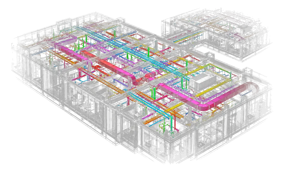 Federated model with coordinated mechanical, electrical and hydraulic services